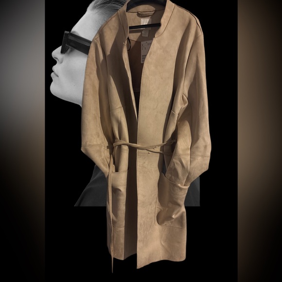 H&M Jackets & Blazers - Elegant Imitation Suede Lightweight Coat H&M NWT’s